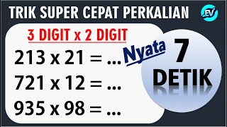 TRIK SUPER CEPAT PERKALIAN 3 DIGIT KALI 2 DIGIT  EDUVID [upl. by Crofoot]