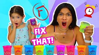 FIX THIS STORE BOUGHT PLAYDOH SLIME CHALLENGE [upl. by Shurlocke472]