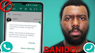 FUI BANIDO NO WHATSAPP GB O QUE FAZER AGORA [upl. by Anestassia]