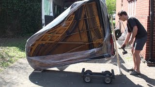 Piano Lifter  lifting a concert grand piano with cordless drill  piano transport [upl. by Gloria]