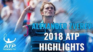 ALEXANDER ZVEREV 2018 ATP Highlight Reel [upl. by Ranilopa]