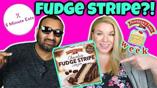 Pepperidge Farm Layer Cake Chocolate Fudge Stripe Review [upl. by Netsew]