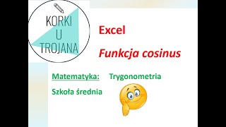 Trygonometria w Excelu  cosinus [upl. by Alexander]