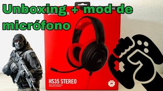 Corsair hs35 unboxing y mod de micrófono [upl. by Gazzo608]