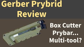 Gerber Prybrid Review  Prybar Box Cutter Multitool Bonus HipClip Pocket Clip [upl. by Adnara65]