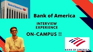 Bank of America  Interview Experience  OnCampus  VIT  CSE  SuperDream Job  2022 placements [upl. by Arretahs]