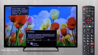 Panasonic  Television  Troubleshooting  How to perform a TV Self Test [upl. by Pax]