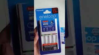 Panasonic eneloop CC61N Portable with USB Input Charger for AA amp AAA Rechargeable Batteries shorts [upl. by Hnim]