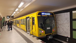 Mitfahrt in der kompletten U8 von Wittenau bis Hermannstraße im H01 50434 [upl. by Ynnal]