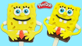 How to Make a Cute Play Doh SpongeBob SquarePants Popsicle [upl. by Nomsed]