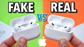 FAKE VS REAL Apple AirPods Pro 2  Perfect Clone  Buyers Beware [upl. by Etak]