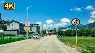 驾车中国福建乡村，三明沙县到泰宁县。4K Driving from Shaxian to Taining County in rural Fujian China [upl. by Htebi286]