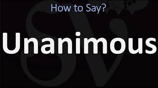 How to Pronounce Unanimous CORRECTLY [upl. by Boyes726]