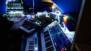 Electronic Jam Session using Roland System 1 TB3 MVS1 Gaia [upl. by Gnilhsa831]