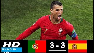 Portugal vs España 33 Rusia 2018 Resumen en Español [upl. by Hermie]