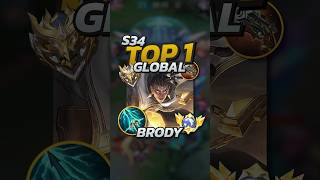 68 Winrate Brody S34 Build Mobile Legends mobilelegends mlbb gaming [upl. by Brookner276]