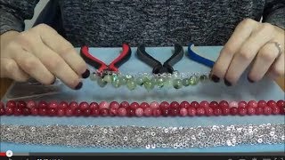 Tutorial Bracciale Grappolo Pietre Dure Giada  PerlineBijouxcom [upl. by Letisha]