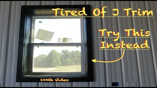 How To Trim A Window A Different Way When Using Metal Siding Not JTrim 100 [upl. by Keenan]