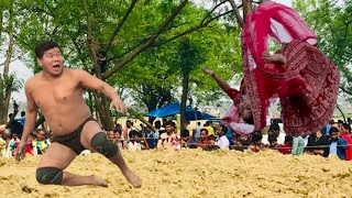 बसंत थापा की न्यू कुश्ती  basant thapa ki new kushti  thapa ki kushti [upl. by Irra]