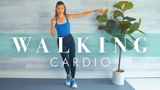 Low Impact Cardio Walking Workout  Kickboxing Inspired Knee Friendly amp Fun [upl. by Luapleahcim]