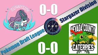 Pokémon Draft League  Sunnyside Suicunes VS Nevada County Caterpies  S7 W1 Stargazer Div [upl. by Yur]