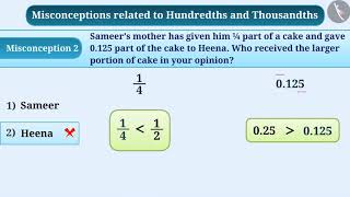 Decimals Hundredths and thousandths  Part 56  English  Class 6 [upl. by Schell]