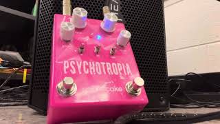 4132024 Experiment Yellowcake Pedals Psychotropia samplehold pedalAgile baritone guitar [upl. by Dnartreb622]