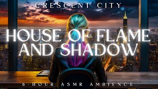 House of Flame and Shadow Reading Ambience  Rain Sounds  Crescent City Read With Me [upl. by Sidoeht]