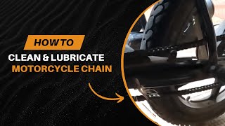 How to clean and lubricate motorcycle chain using WD40 and Motul C1 amp C2  Bajaj CT 110 X [upl. by Goode]