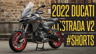 Ducati Launches New 2022 Multistrada V2 and V2 S  Motorcycle News In 60s Shorts [upl. by Kerwinn]