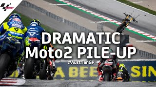 Scary Moto2™ crash from every possible angle  2020 AustrianGP [upl. by Madlen317]