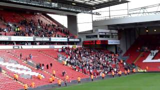 25092010 Liverpool FC vs Sunderland AFC 22  Protests after the match 1 [upl. by Odnanref817]