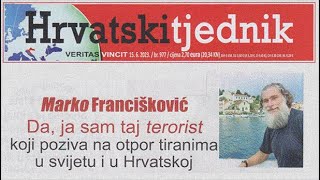 Hrvatski tjednik  Marko Francišković  cijeli intervju [upl. by Branca]