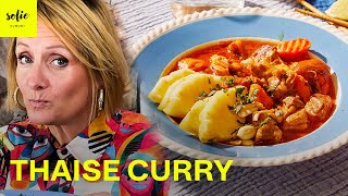 Thaise groene curry met kip wortel en zoete aardappel 🍲✨  Sofie Dumont [upl. by Clementi]