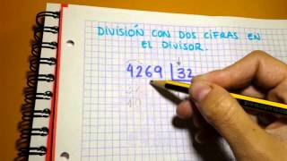 División con dos cifras en el divisor [upl. by Cassady]