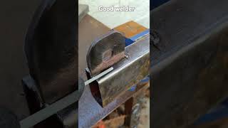 Basic techniques for connecting steel plates welding and square metal welders welding art [upl. by Adnarom]