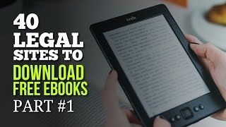 40 Legal Sites to Download Free Ebooks  Part 1 [upl. by Louth445]