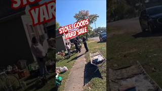 Yard sale with Stolen Goods and POLICE Part1 yardsale stolen police resellercommunity reselling [upl. by Leffen]