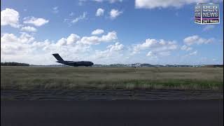 RAF C 17A Globemaster In Bermuda October 2024 [upl. by Gamal]