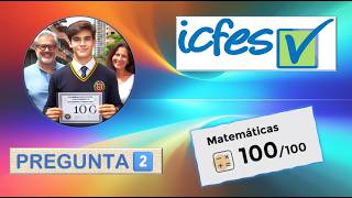 ✨100 en Matemáticas ICFES Pregunta 2️⃣ [upl. by Jessalyn]