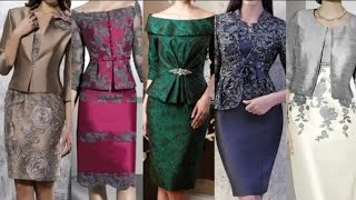 Top 60 Incredible and attractive special occasion silk  Satin Bodycon dresses with coat jackets [upl. by Lynnell]