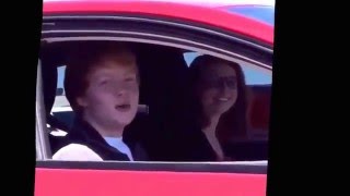 Ginger Kid Sings Unwritten In Car [upl. by Chiquia]