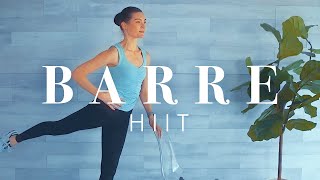 Barre Workout for Beginners amp Seniors  Low Impact Full Body HIIT w Timer [upl. by Tipton]