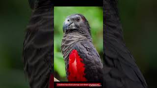 Pesquets parrot also called Dracula parrot ytshorts shorts fyp [upl. by Hadeehuat]