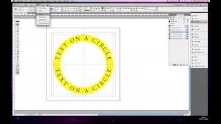 Text around a circle tutorial  Indesign CS5 [upl. by Shel]