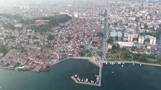 Ohrid Old City view and Lake View by DRONE  Ohrid Macedonia  ECTV [upl. by Killion]