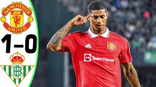 Manchester United vs Real Betis 10  Rashford Goal and Highlights 16032023 HD [upl. by Ardien]