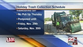 Holiday trash pickup changes schedules [upl. by Truc]