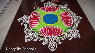 Very easy nd beautiful freehand rangoli design for Newyear 2023🌹Sankranthi muggulu🌹Maragazhi kolam [upl. by Lirrehs]