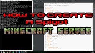 How To Create a Minecraft Server using Spigot Build Tools [upl. by Llorre]